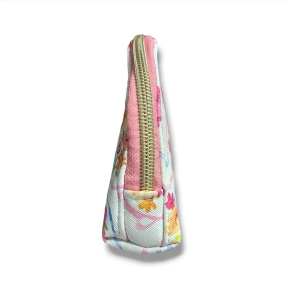 CLEMENTINE PAPER CO. Makeup Pencil Pouch Watercolor Bouquets Pattern NWT